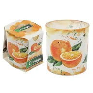 Świece - Świeca zapachowa w szklance art. 1324 VERONA pomarańcza - miniaturka - grafika 1