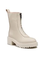 Botki damskie - Badura Botki 7503 Beżowy - miniaturka - grafika 1