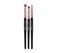Pędzle do makijażu - Top Choice Golden Touch pędzle do makijażu oczu 3 sztuki 38662 - miniaturka - grafika 1