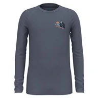 Odzież sportowa dziecięca - Odlo Active Warm Eco Base Layer dla dzieci z grafiką "Enjoy The Ride!" 140 - miniaturka - grafika 1