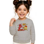 Bluzy dla dziewczynek - BLUZA DZIECIĘCA 67 SIX SEVEN VIRAL 122-128 DLA CHŁOPCA DZIEWCZYNKI - miniaturka - grafika 1