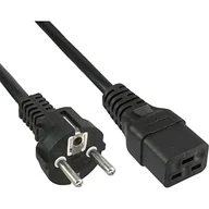 Kable komputerowe i do monitorów - InLine Kabel zasilający Kabel Zasilający 16A Typ F prosty IEC connector IEC320 C19 3m 16658A - miniaturka - grafika 1