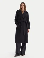 Płaszcze damskie - Marella Płaszcz wełniany Balcone 2523016112 Granatowy Regular Fit - miniaturka - grafika 1