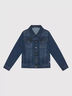 Kurtki i płaszcze dla chłopców - Guess Kurtka jeansowa L0BL25 D4H60 Granatowy Regular Fit - grafika 1