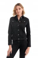 Płaszcze damskie - LEE SLIM RIDER BLACK L55ZAEYG S - miniaturka - grafika 1