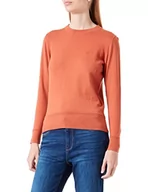 Swetry damskie - GANT Damski sweter bawełniany z dekoltem w kształcie litery C, jasna miedziany, standardowy, Light Copper, XS - miniaturka - grafika 1