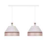 Lampy sufitowe - Duolla - Żyrandol na lince AVIGNON 2xE27/15W/230V biały/beżowy - miniaturka - grafika 1