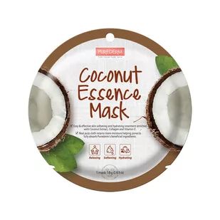 Purederm Coconut Essence Mask maseczka w płacie Kokos 18g - Maseczki do twarzy - miniaturka - grafika 1