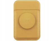 Portfele - Etui portfel Uniq Flixa MagSafe Żółty - miniaturka - grafika 1