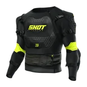 Akcesoria motocyklowe - Ochraniacz Klatki Piersiowej Cross Shot Optimal 2.0 Czarny/Neonowy ŻółtyS - miniaturka - grafika 1