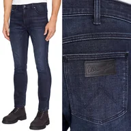 Spodnie męskie - Wrangler LARSTON SLIM TAPERED Dusky Night BRUSHED 365 WARM W33 L32 - miniaturka - grafika 1