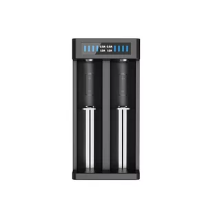 Xtar MC2 Plus inteligentna ładowarka litowo-jonowa CCCV (5 V, 1 A x 2 obudowy ładowania) do formatów od 14500 do 26650 czarna - Akcesoria do komputerów jednopłytkowych - miniaturka - grafika 1