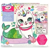 Zabawki kreatywne - Crayola Creations: Mozaika z numerowanymi naklejkami - książeczka kreatywna - miniaturka - grafika 1