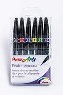 Długopisy - Pentel SESF30C Funny flamastry, miękka końcówka, bardzo cienka, x6 flamastrów - miniaturka - grafika 1