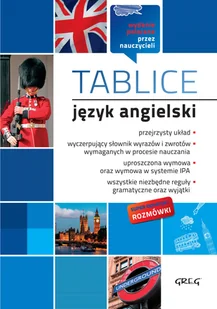 TABLICE JĘZYK ANGIELSKI Opracowanie zbiorowe - Lektury szkoła podstawowa - miniaturka - grafika 1