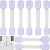 Zawiasy, okucia i inne akcesoria - Blokada drzwi szuflady zabezpieczająca przed dziećmi, 8 Blokada drzwi szafki zabezpieczającej przed dziećmi Blokada drzwi szafki zabezpieczającej prze - miniaturka - grafika 1