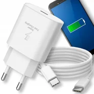 Ładowarki do telefonów - SZYBKA ŁADOWARKA SIECIOWA DO TELEFONU SAMSUNG KOSTKA 25W + KABEL USB-C 1M - miniaturka - grafika 1