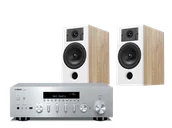 Zestawy stereo - Yamaha R-N600A (srebrny) + Diva 3 (dąb) - miniaturka - grafika 1