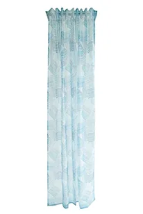 Zasłona niebieska | przezroczysta geometryczna | salon, sypialnia, pokój dziecięcy | 140 x 245 cm - Firany i zasłony dla dzieci - miniaturka - grafika 1