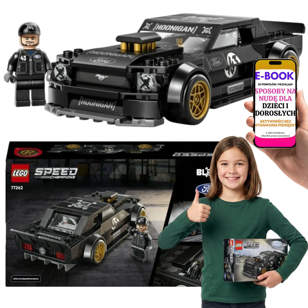 LEGO Speed Champions Hoonicorn Klocki Kultowy Samochód Prezent Dla Dziewczynki 77262