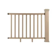 Balustrady i akcesoria - Balustrada kompozytowa Ecru 140 x 113 cm (1 słupek) - miniaturka - grafika 1