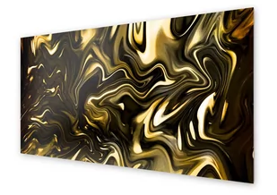 Panel kuchenny HOMEPRINT Rozmyte czarno złote tło 120x60 cm - Dekoracje domu - miniaturka - grafika 1