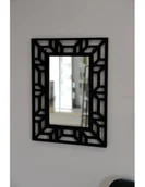 Lustra - Lustro w ażurowej dekoracyjnej ramie MDF ROZEL- kolor ramy do wyboru, Wymiary: 80x106 - miniaturka - grafika 1