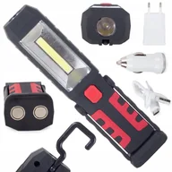 Oświetlenie warsztatowe - Lampa latarka warsztatowa 3w1 led cob akumulator - miniaturka - grafika 1