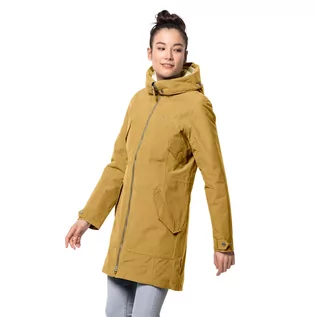 Kurtki damskie - Jack Wolfskin Zimowa parka damska ROCKY POINT PARKA Golden Amber 1109372_5205 - grafika 1