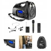 Latarki - Głośnik mobilny Bt Usb Fm Mikrofony Led Latarka - miniaturka - grafika 1