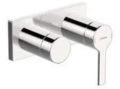 Baterie wannowe i prysznicowe - Hansa Ronda - Bateria podtynkowa do obsługi dwóch wyjść wody, chrom 44599583 - miniaturka - grafika 1