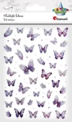 Szkolne artykuły papiernicze - Naklejki foliowe Motyle fioletowe i holograficzne - Titanum - miniaturka - grafika 1