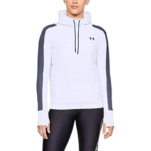 Under Armour damska koszulka z długim rękawem White/Utility Blue XL - Koszulki i topy damskie - miniaturka - grafika 1