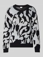 Swetry damskie - Sweter o kroju regular fit z efektem dzianiny model ‘Beca’ - miniaturka - grafika 1