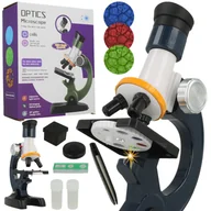 Mikroskopy i lupy - Mikroskop Naukowy 1200X Z Akcesoriami Edukacyjny  Niebieski U721N - miniaturka - grafika 1