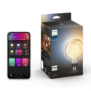 Philips HUE Hue E27 7W żarówka Giant globe filament - Żarówki LED - miniaturka - grafika 1