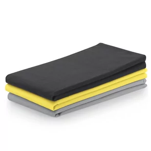 Ręcznik kuchenny LETTY kolor szary gładki motyw klasyczny styl klasyczny 50x70 ameliahome - KIT/AH/LETTY/PLAIN/GREYS&YELLOW/3PAC - Ręczniki - miniaturka - grafika 1