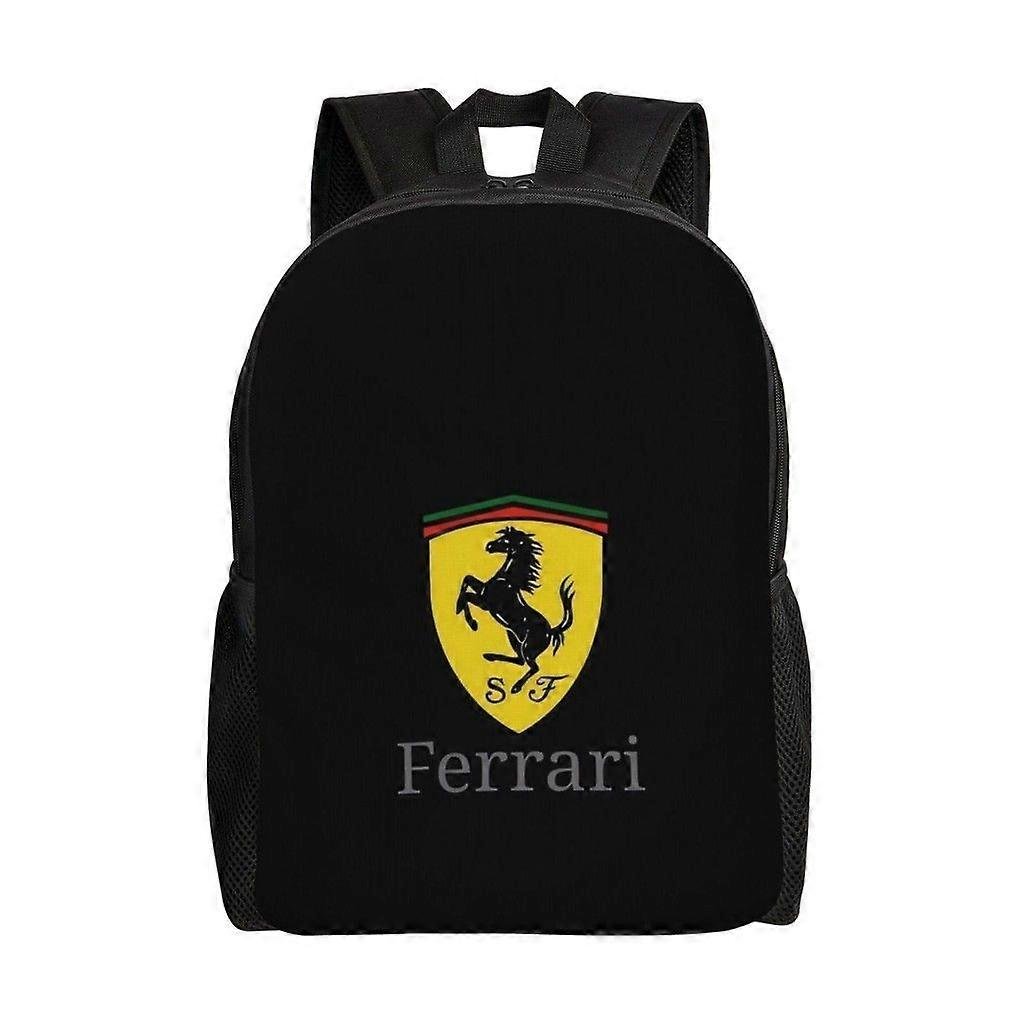 FERRARI Wszechstronny plecak Zmywalny plecak szkolny w stylu casual Modna torba na komputer z tkaniny Oxford Unisex-hjka2547