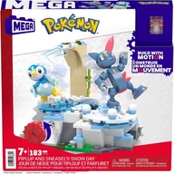 Klocki - Mega Pokemon Śnieżny dzień Piplupa i Sneasela Zestaw klocków Hkt20 - miniaturka - grafika 1