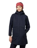 Płaszcze damskie - Jack Wolfskin Płaszcz damski, granatowy, XS - miniaturka - grafika 1