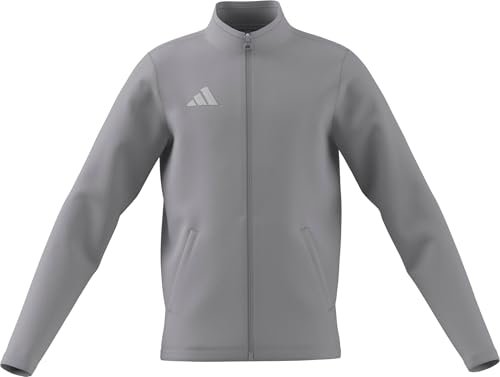 adidas uniseks-kind Entrada26 Track Jacket Kids, team light grey/white, 11-12 Years