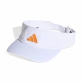 Czapki damskie - Damska czapka z daszkiem adidas Visor Climacool White/Pure Orange - miniaturka - grafika 1