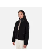 Bluzy damskie - Bluza damska polarowa Rossignol W Cieloalto Fleece czarny XL - miniaturka - grafika 1