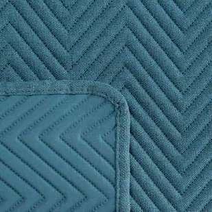 Narzuta 200 x 220 Pikowana Len3 Niebieski - Narzuty Narzuta 200 x 220 Pikowana Len3 Niebieski - Narzuty - miniaturka - grafika 3