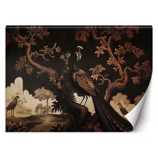 Fototapeta, Orientalny paw na drzewie (Rozmiar 254x184) - Fototapety - miniaturka - grafika 1