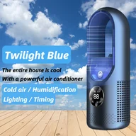 Klimatyzatory - TEMU 3 w 1 przenośny wentylator klimatyzacji, nawilżanie i oczyszczanie, z dla poprawionego efektu chłodzenia, chłodnica biurkowa zasilana przez USB, - miniaturka - grafika 1