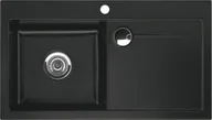 Zlewozmywaki - SystemCeram STEMA 90 | komora LEWA | NIGRA 87 (czarny mat) (50530187) - miniaturka - grafika 1