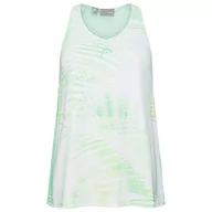 Koszulki i topy damskie - HEAD Agility sportowy tank top damski, pastelowy zielony/nadruk, L - miniaturka - grafika 1