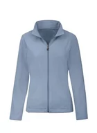 Kurtki damskie - TRIGEMA Damska kurtka polarowa w kolorze czarnym, czerwonym i niebieskim - 555109, Pearl-Blue, M - miniaturka - grafika 1