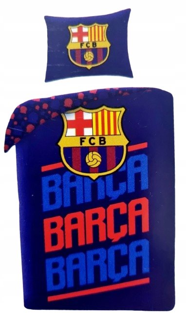 Komplet Pościeli Bawełnianej 160X200 Fc Barcelona Barca